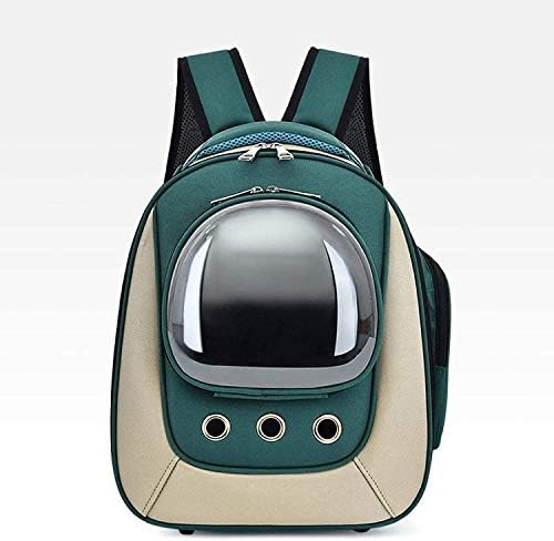 XGJ Outdoor Travel Pet Handbag,Carrier Dogs Carrying Carrying for Pet Products Space Capsule Bubble Breathable Bags (Color : Green)