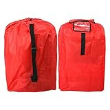 Car Seat Travel Bag Gate Check Bag for Air Travel Airplane Bag Fits All Toddler & Infant Car Seats with Padded Shoulder Straps Easy to Carry Padded Backpack Check Your car seat in Flight, 210d red