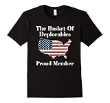 Men's USA The Basket of Deplorables Proud Member T-Shirt XL Black