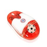 Soccer Gift 2.4G Wireless Mouse with USB Nano Receiver Optical Durable Comfortable, Ball in Liquid German Bundesliga, Bayern Munich Logo, Computer PC Laptop Futbol Fan Unique Uncommon Gaming(Munich)