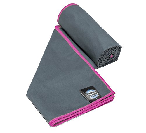 Youphoria 	20x40-Inch Towel,  Gray/Pink