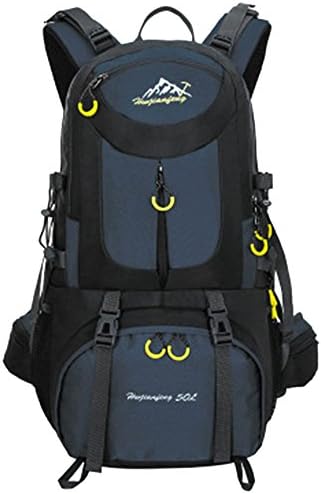 Booming3 Outdoor Hiking Backpack for Solid Packing Trip, Waterproof Nylon Camping for Men and Women, Perfect for Trekking/Hunting/Scouting, 50 L, Blue