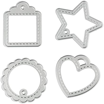 Renttos New Metal Cutting Dies Stencil DIY Scrapbooking Embossing Album Paper Card Craft (4-Mirrior)