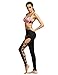 SweatyRocks Leggings Women Yoga Workout Pants High Waist Cutout Tights