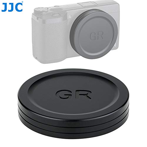 JJC LC-GR3 Metal Lens Cap for Ricoh GR III and GR II Camera, Ricoh GR III Lens Cap, Ricoh GR II Lens Cap, Made of Premium Aluminium Alloy
