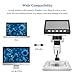 LCD Digital Microscope, TSAAGAN 4.3 inch Full Color LCD Digital USB Microscope Camera with 1080P HD 2MP 50x to 1000x Magnification Endoscope with 8 LED Adjustable Light for Kids, Students Gifts