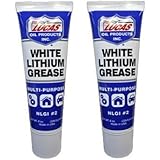 Lucas Oil 10533 White Lithium Grease - 8 Ounce Squeeze Tube, 2 Pack