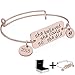 Ingooood Graduation Gift Bracelet for Women 2019 Graduation Cap Bracelet She Believed She Could So She Did Adjustable Bracelet for Women (C - She Believed She Could So She Did)