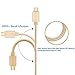 Micro USB Cable,2 Pack 3FT/1M Nylon Braided Tangle-Free High Speed Data Sync & Charging Cord with Al Connector for Android Samsung Galaxy HTC Sony and More (Gold)