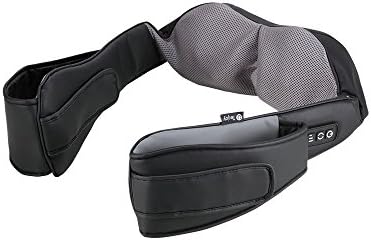 Tekjoy FDA Approved Premium Deep Kneading Massager- Shiatsu Massage Pad for Back, Neck and Feet with Direction, Strength and Heat Options, Hand-Free Design - Includes AC and Car Adapters (black)