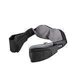 Tekjoy FDA Approved Premium Deep Kneading Massager- Shiatsu Massage Pad for Back, Neck and Feet with Direction, Strength and Heat Options, Hand-Free Design - Includes AC and Car Adapters (black)