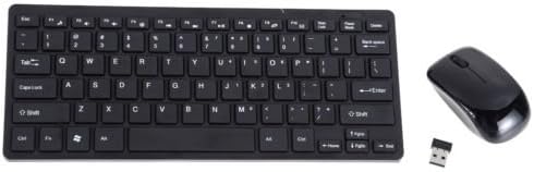 UNAKIM-- Mini 2.4G Optical Desktop Wireless Keyboard and Mouse USB Receiver Kit For PC