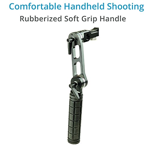 CAMTREE Hunt 15mm Rosette Handle Set (CH-15-RH) Comfortable Handgrip Support for Rod Rail, Camera Shoulder Rig Kit (Arri Standard) - Thumbnail 3