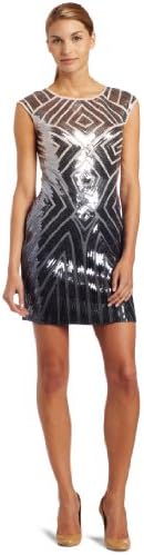1.state metallic dress 1.STATE Women's Strapless Metallic-Print Mini Dress