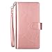 Galaxy Note 9 Wallet Case, SUPZY Leather Detachable Magnetic Flip 9 Card Slots Holder Wrist Strap Purse Removable Slim Protective Cover for Samsung Galaxy Note 9 (2018) 6.4 inch (Rose Gold)