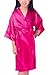 Admireme Kids' Satin Kimono Robe Bathrobe Nightgown For Spa Party Wedding Birthday