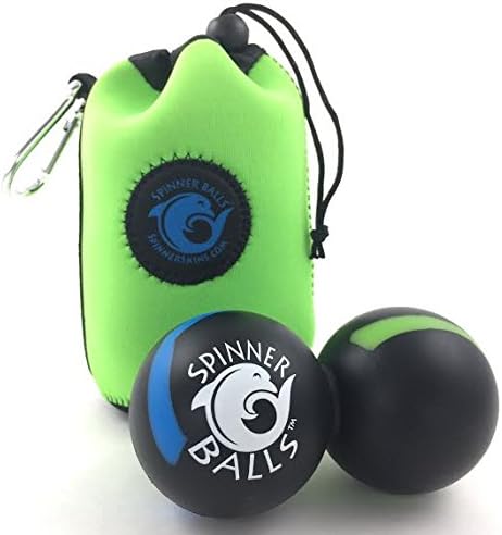 Spinner Balls-Therapy Massage Ball-Double Lacrosse Mobility Ball & High Density Massage Peanut for Myofascial Release, Accupoint Massage, Muscle Relaxer
