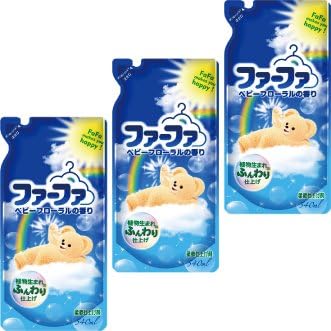 Amazon ファーファ 濃縮 柔軟剤 詰替3個セット ベビーフローラルの