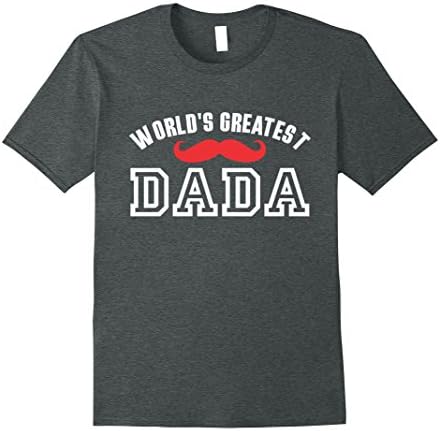 Mens World's Greatest Dada T shirt Gift For Dada Medium Dark Heather