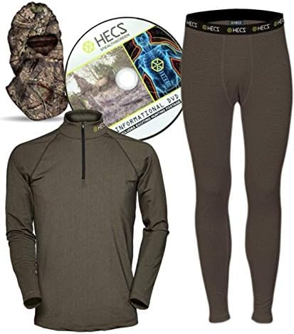 HECS Hunting - Energy Concealing Base Layer - Includes Thermal Shirt, Pants and Headcover