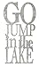 Cape Craftsmen Go Jump in The Lake 3-D Cursive Metal Wall Decor