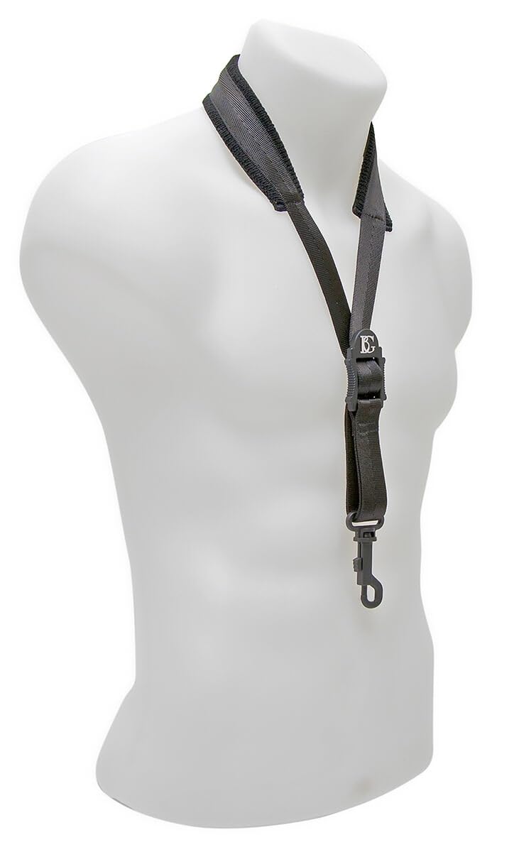 BG Comfort Neckstrap for Alto & Tenor Sax - Unisex,Black,Large