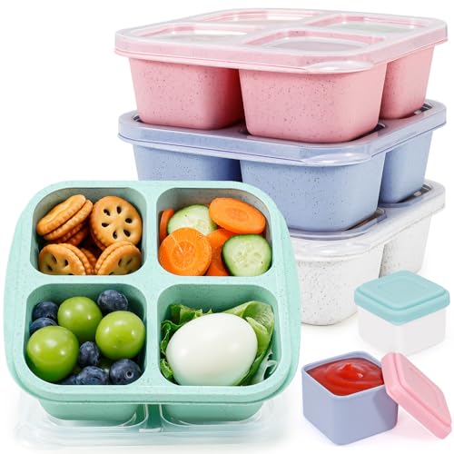 Caperci Bento Snack Boxes Lunchable Containers