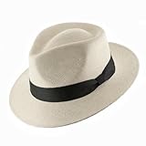 Ultrafino Genuine HAVANA Retro Panama Straw Hat Classic Lightweight