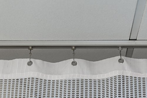 Cubicle curtain Inherntly Flame Retartdant Privacy Curtain Machine washable Anti Bacterial with Mash top and Grommets, (12 X 7)