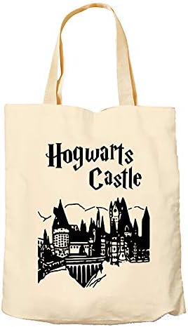 Hogwarts Castle themed funny Tote Bag - Cotton Shopping Bag.