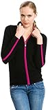 Women's Two-Tone Zip Hoodie - 100% Cashmere - Citizen Cashmere