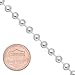 Men's 5mm Thick .925 Sterling Silver Chunky Military Ball Chain Necklace, Made in Italy, Nickel Free, 30