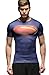 Red Plume Men's Compression Tights Fitness Shirt,Casual Quick-dry Sports T-shirt