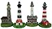 Collectors Gift Set of 4 Assorted Lighthouse Figurines 4 Inch Resin Home Boat Decor