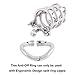 TERNENCE Men's Virginity Lock Belt Male Chastity Cock Cage Anti-Off Ring F003 (Cage Two Dowel pins Distance: 38mm / 1.50 Inches)