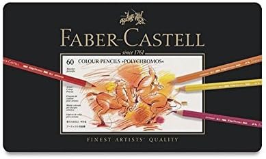 Faber Castell Polychromos Color Colour Pencils Metal Tin Set of 60