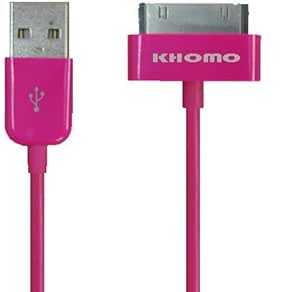 KHOMO Super Long 6ft (SIX Feet!) PINK USB Data Charging Cable for Samsung Galaxy Tab