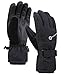 ANDORRA Ski Gloves Women Touchscreen Zipper Pocket Snow Gloves Snowboarding Gloves, Black, S