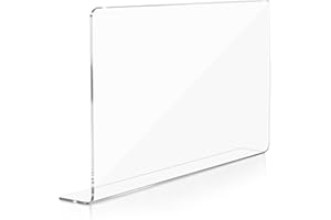 NUOBESTY Kitchen Sink Water Splash Guard Acrylic Baffle Board Anti-Splash Design for Hand Washing and Dish