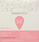 Summer's Eve Cleansing Cloth Sheer Floral, 16 Count (Pack of 3)