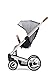 Mutsy Igo Urban Nomad Stroller, Black Chassis, White/Blue