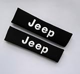 Harshiono Shoulder Pad Pads Jeep Seat Belt Seat Belt Cover Embroidered a Pair Black