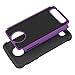 Moto Z2 Force Case,Moto Z2 Force Edition - Suensan TPU Shock Absorption Technology Raised Bezels Protective Cases Cover for Moto Z Force 2nd Generation phone (Z2 Black Purple)