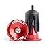 KEYWELL Bar End Plugs Handlebar End Caps Bike Handlebar Plugs Perfect for Most Bicycles Road Bike Mountain Bike BMX MTB Fixie (Aluminum, 2 Count) (Red)