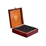 Beautiful Essential Oil Box 49-Bottle- Holds 5-10-15-30ML 1oz & 10ml Roll On Bottles- Free METAL Roller Bottle Opener & 192 Essential Oil Labels