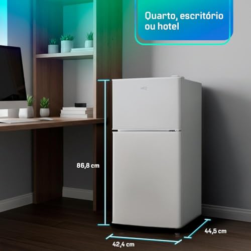 Frigobar Duplex HQ 90 Litros Branco HQ-90RDF (127V)