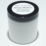 Acrylic Paint Medium for Glow Powder and Other Pigments - 8 Ounces