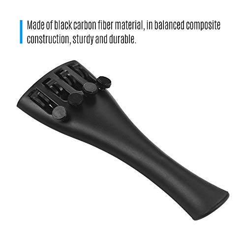 image for Kalaok Carbon Fiber Violin Fiddle Tailpiece for 1/2 Violins with Four 