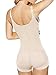 YIANNA Womens Body Shaper Seamless Tummy Control Shapewear Open Bust Slimmer Belly Shaper Bodysuit, YA7110-Beige-L