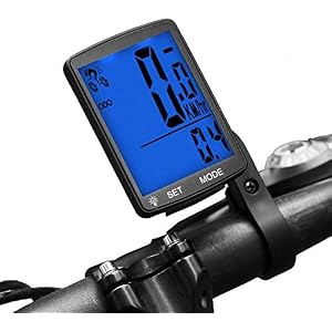 Lurowo Bicycle Speedometer LCD Display Wireless Bike Computer Odometer Waterproof Bike Pedometer Cycling Speed Meter…